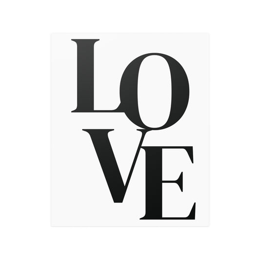 Elegant LOVE Typography Poster