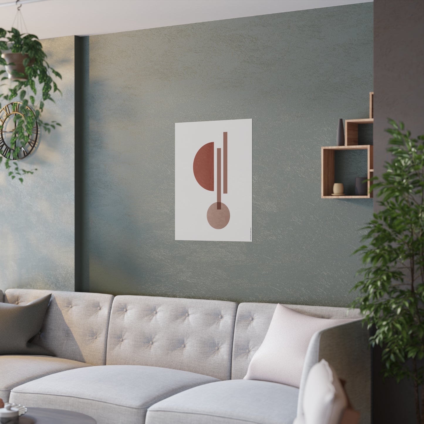 Minimalist Boho Shapes Poster (Type A) - Abstract Wall Art Decor