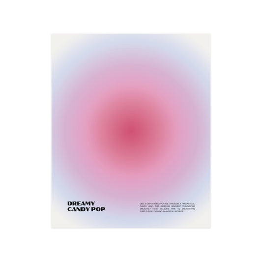 Dreamy Cotton Candy Gradient Wall Poster