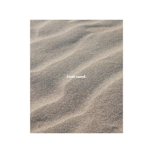 Neat Sand Texture Photo Poster - Minimalist Wall Art